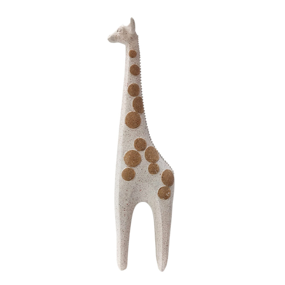 Jirafa Grande Blanco con Manchas Café Lúmina Noir Blanco Café