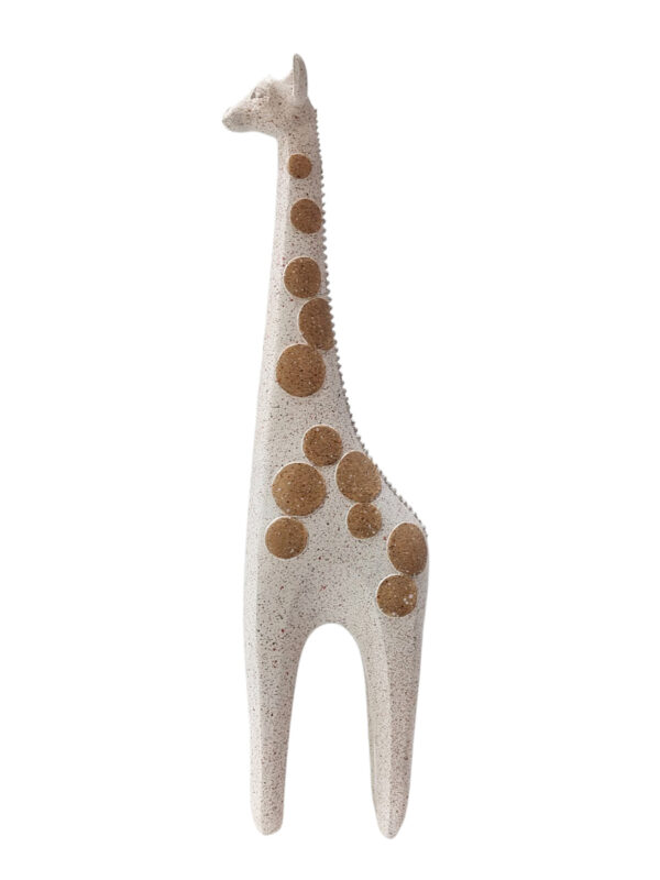 Jirafa Grande Blanco con Manchas Café Lúmina Noir Blanco Café