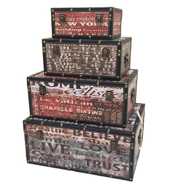 Baúl Decorativo Minimal Prisma (SET/4)