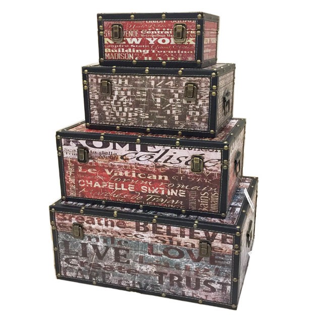 Baúl Decorativo Minimal Prisma (SET/4)