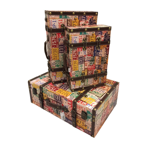 Baúl Decorativo Sofisticada Prisma (SET/3)