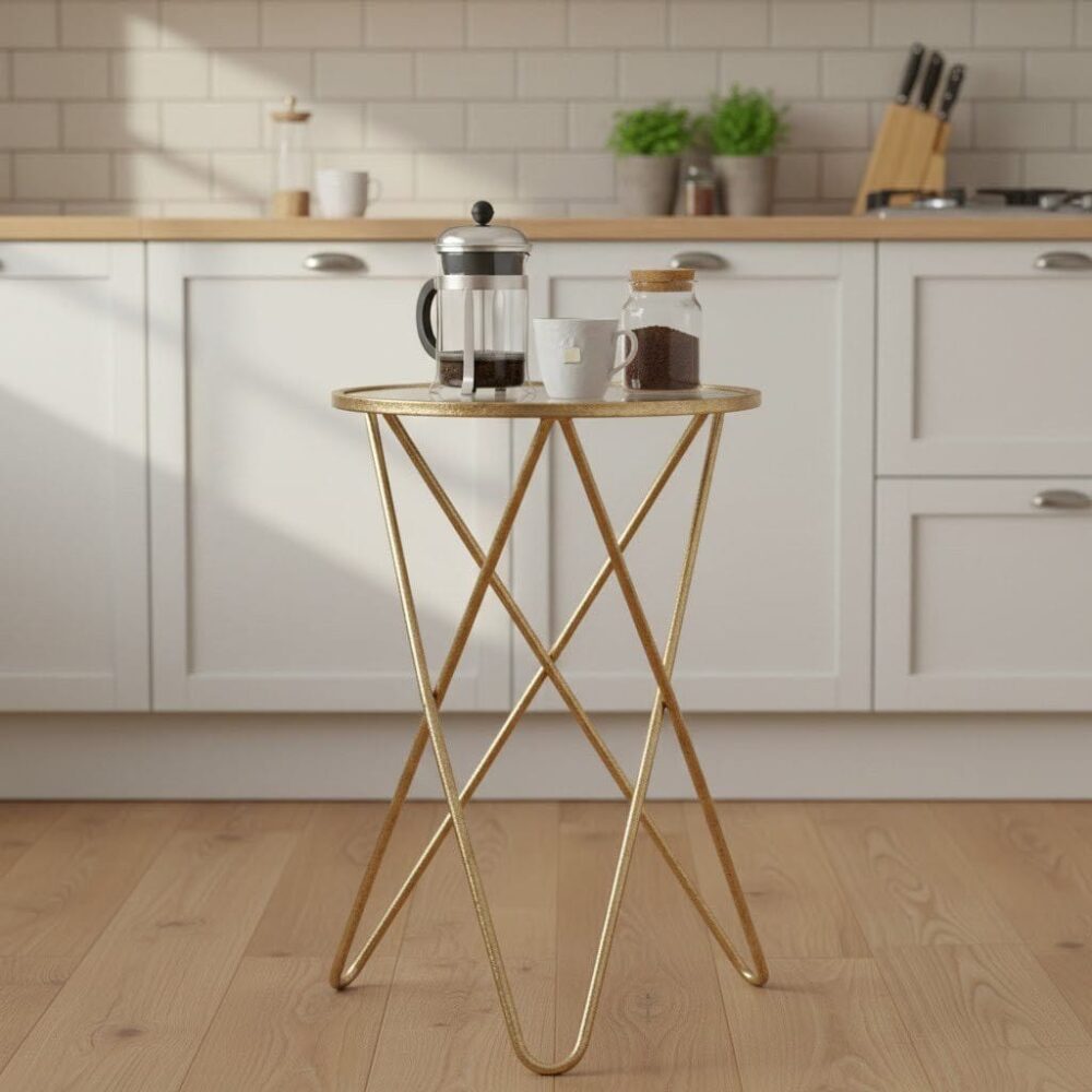 Mesita Auxiliar Elegante Lienzo