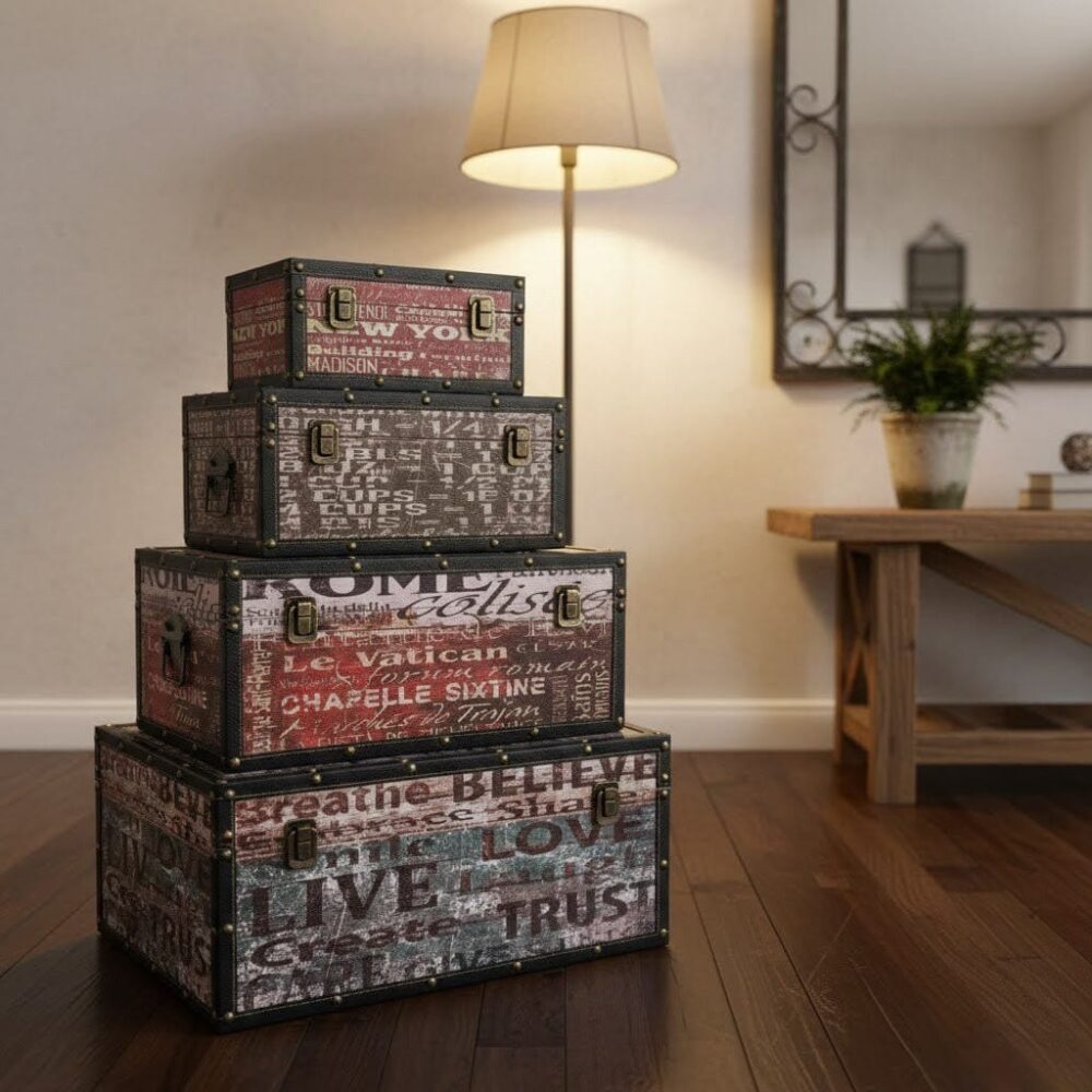 Baúl Decorativo Minimal Prisma (SET/4)