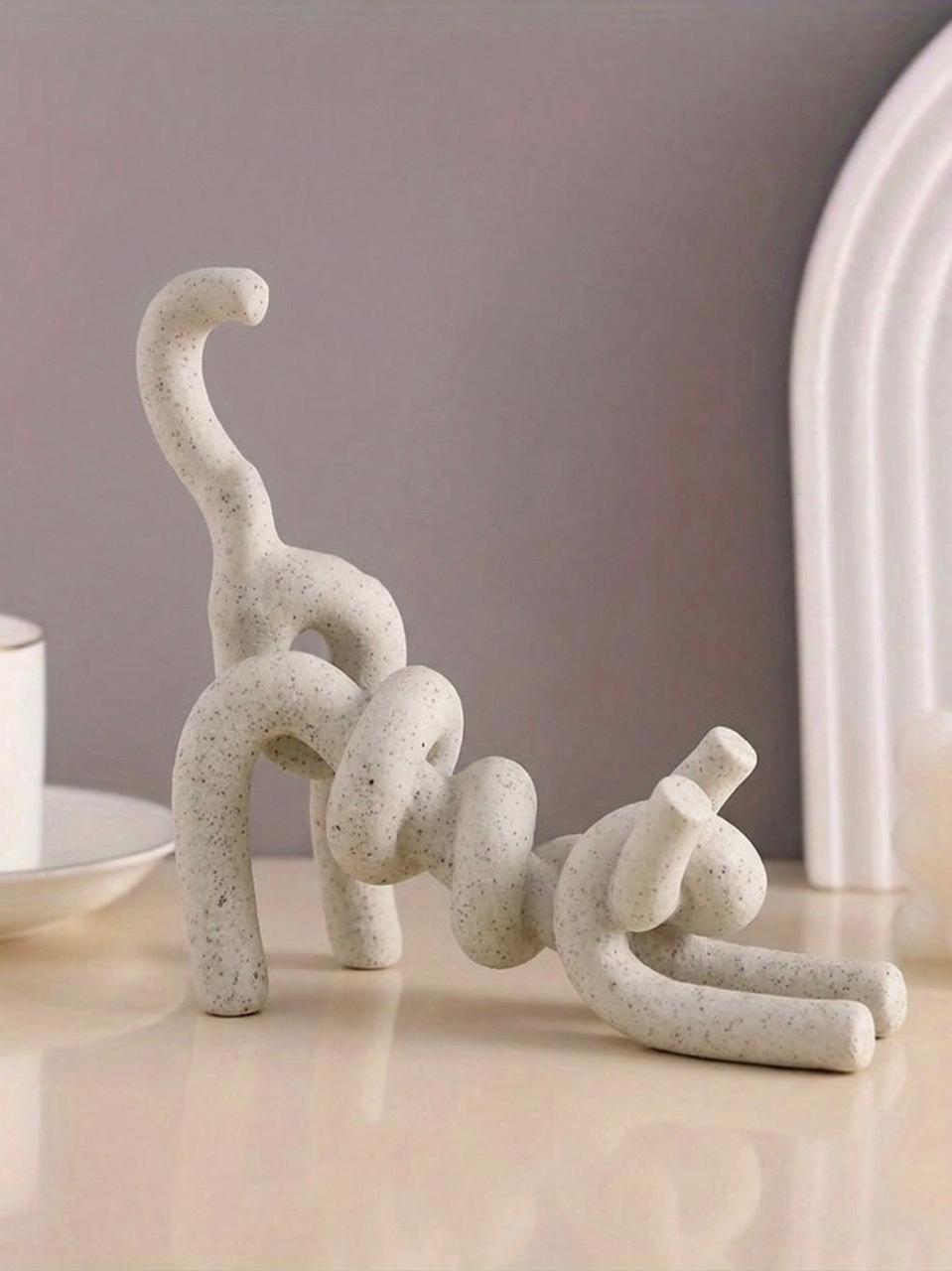 Figura decorativa de gato Silencio Elegante
