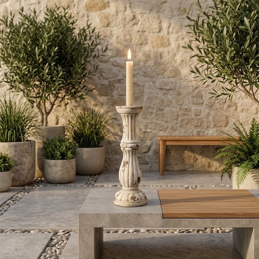 Porta vela decorativo Luz Sofisticada