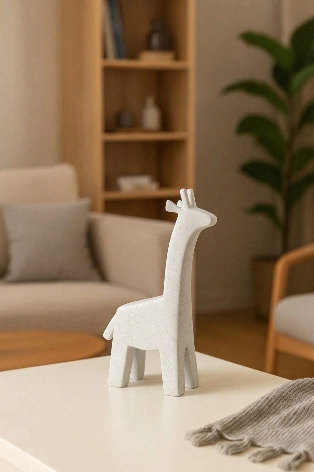 Figura decorativa de Jirafa Altura Sofisticada